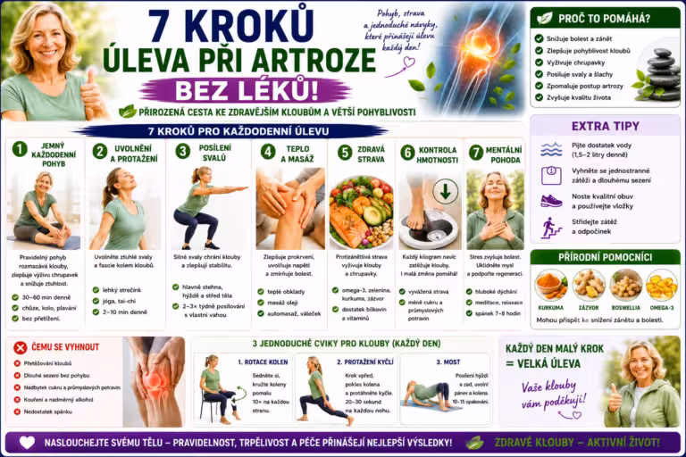 Záda a klouby nebolí: 7 kroků k úlevě od artrózy bez léků
