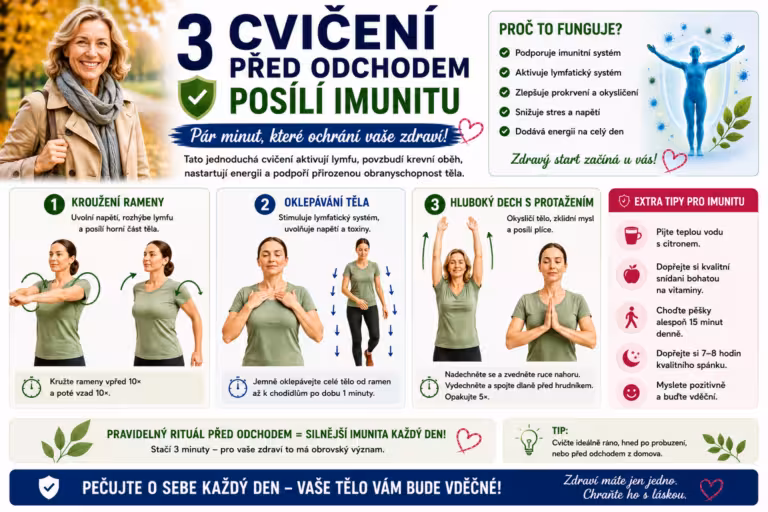 Tři cvičení před odchodem posílí imunitu | Levita.cz