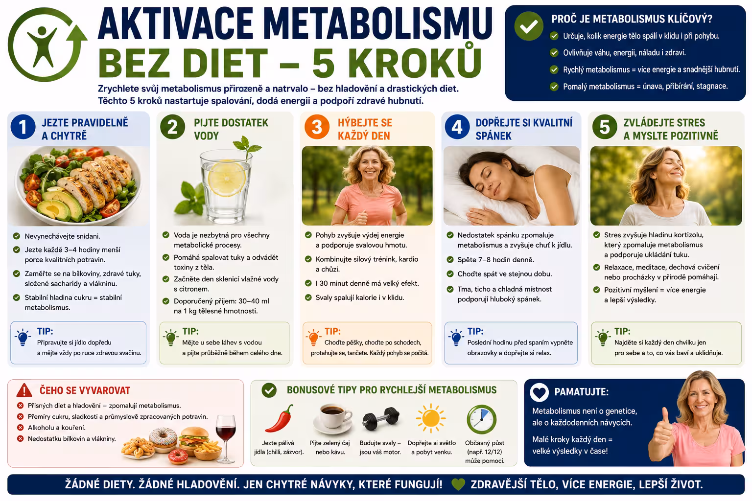 Jak rychle zhubnout bez sportu a diet: 5 kroků k aktivaci metabolismu