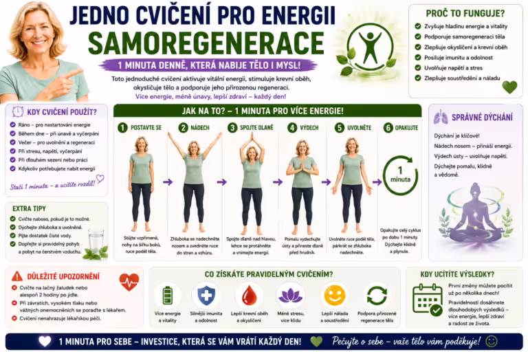 Tato POZICE léčí VŠE! Jedno cvičení pro 100% zdraví a energii