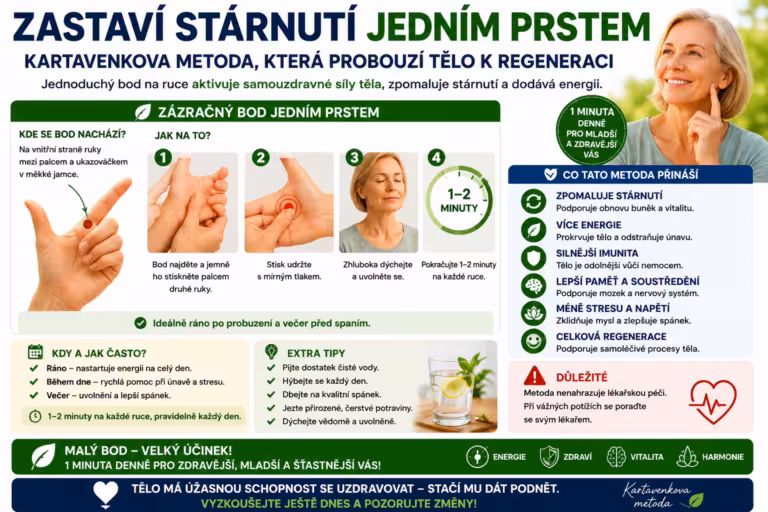 Jak zastavit stárnutí jedním prstem? Kartavenko ukazuje svou metodu