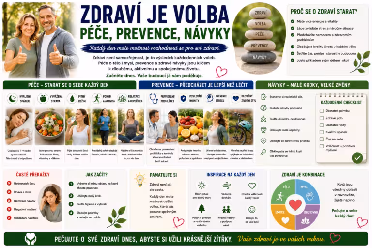 Zdraví není dar, ale každodenní volba: Jak pečovat o tělo, předcházet nemocem a nastavit udržitelné návyky