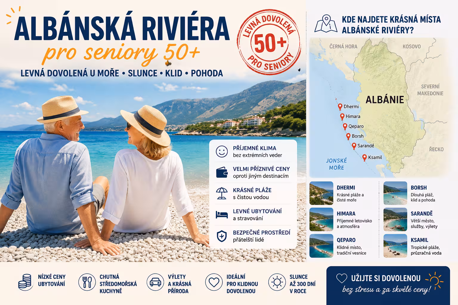Albánská riviéra pro seniory – levná dovolená | Levita.cz
