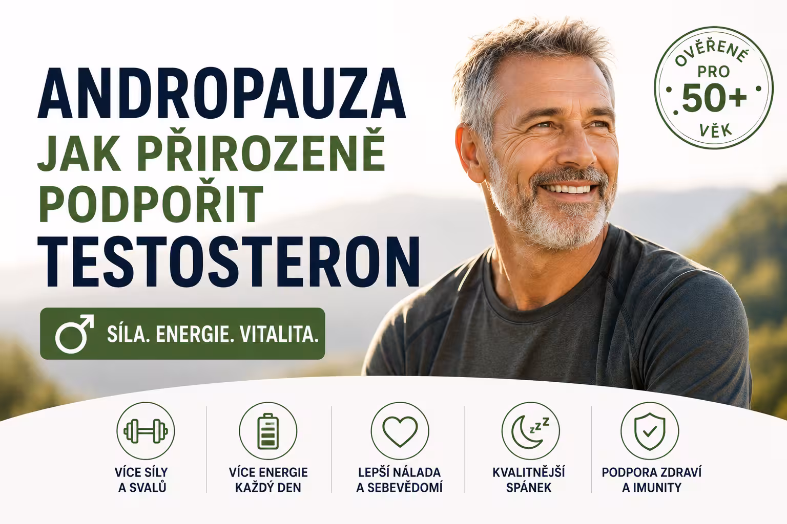 Hormonální optimalizace: Andropauza (mužský přechod) pod lupou – jak přirozeně udržet testosteron pro sílu a mentalitu