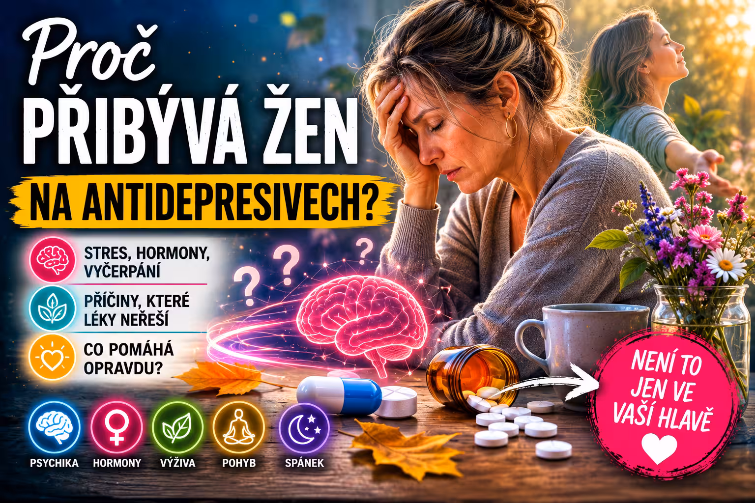 Proč přibývá žen na antidepresivech? | Levita.cz