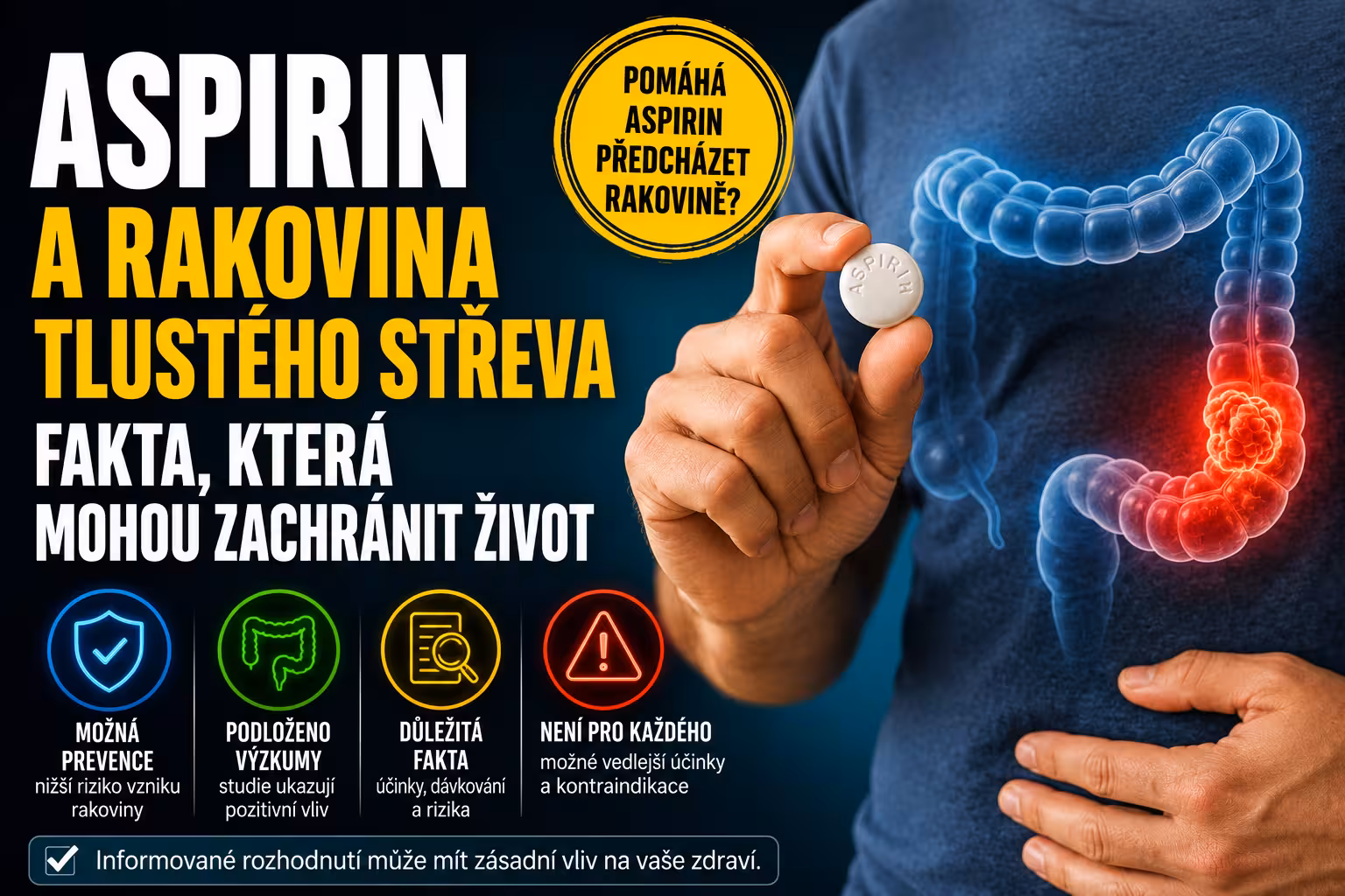 Aspirin a rakovina tlustého střeva: fakta | Levita.cz