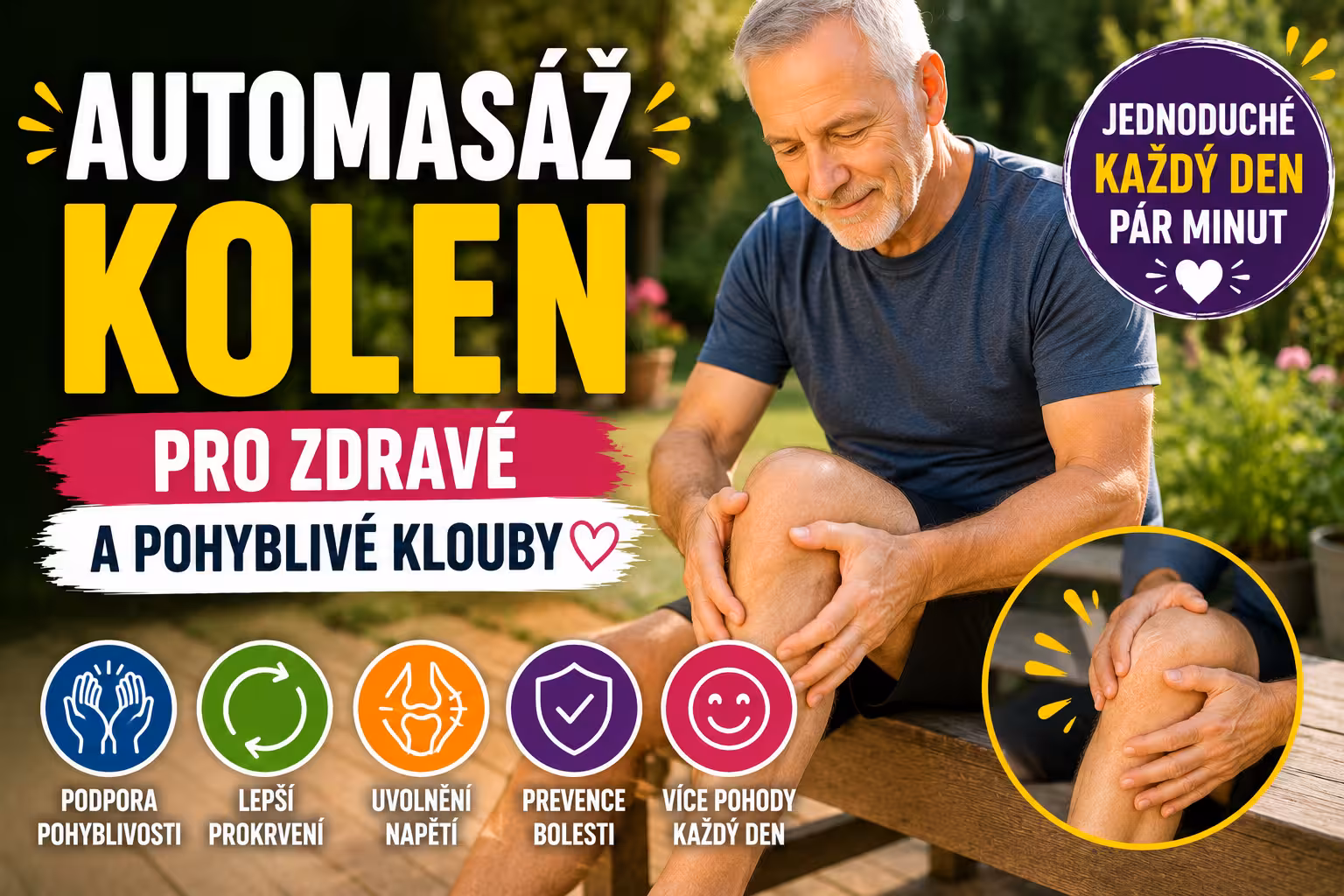 Automasáž kolen pro zdravé a pohyblivé klouby | Levita.cz