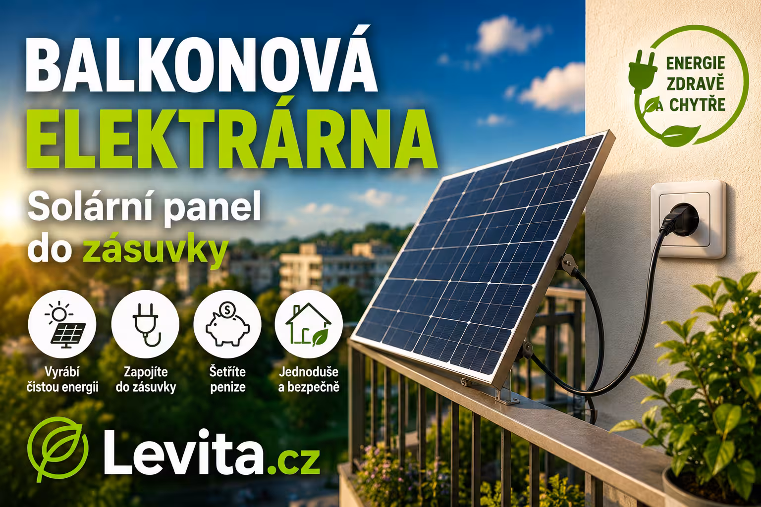Solární panel do zásuvky: Jak funguje balkonová elektrárna, kolik reálně ušetří a na co si dát pozor
