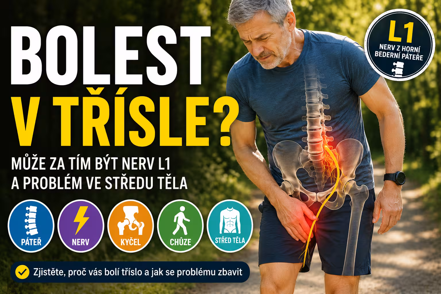 Bolest v třísle od L1: značí slabé core | Levita.cz