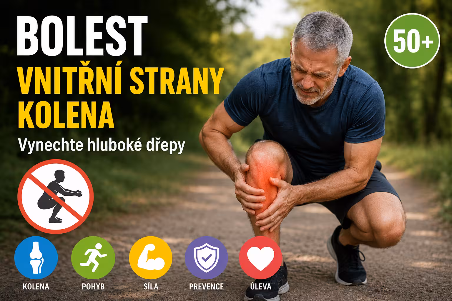 Bolest vnitřní strany kolena? Nepřetěžujte ho | Levita.cz