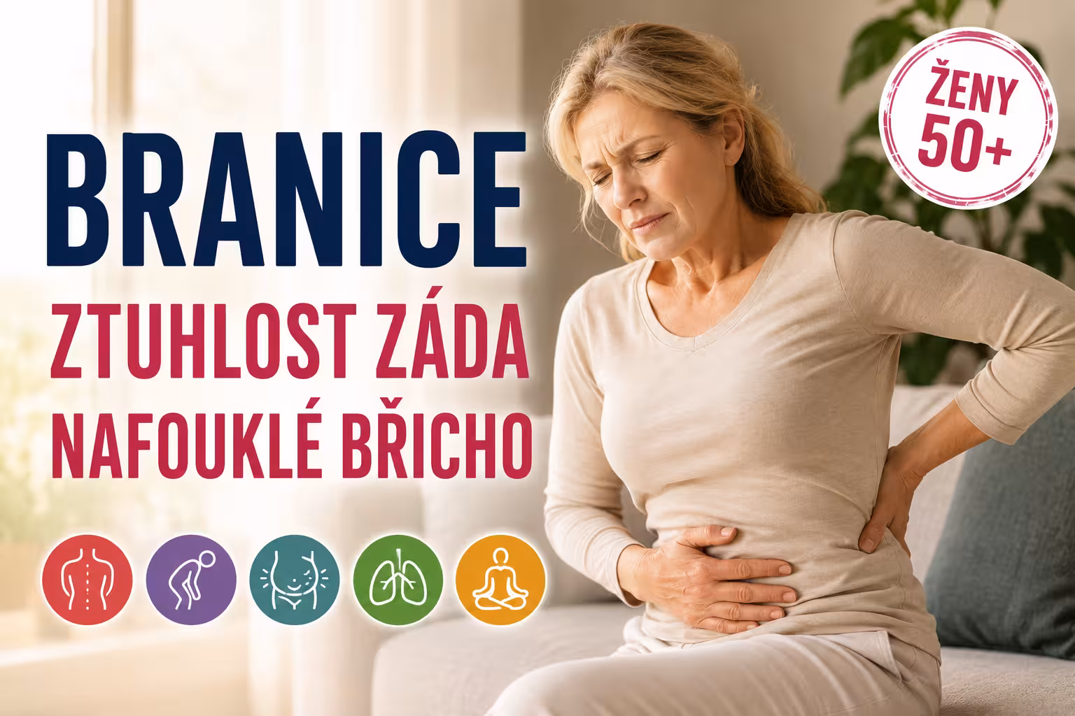 Bránice: proč ztuhlá záda a nafouklé břicho | Levita.cz