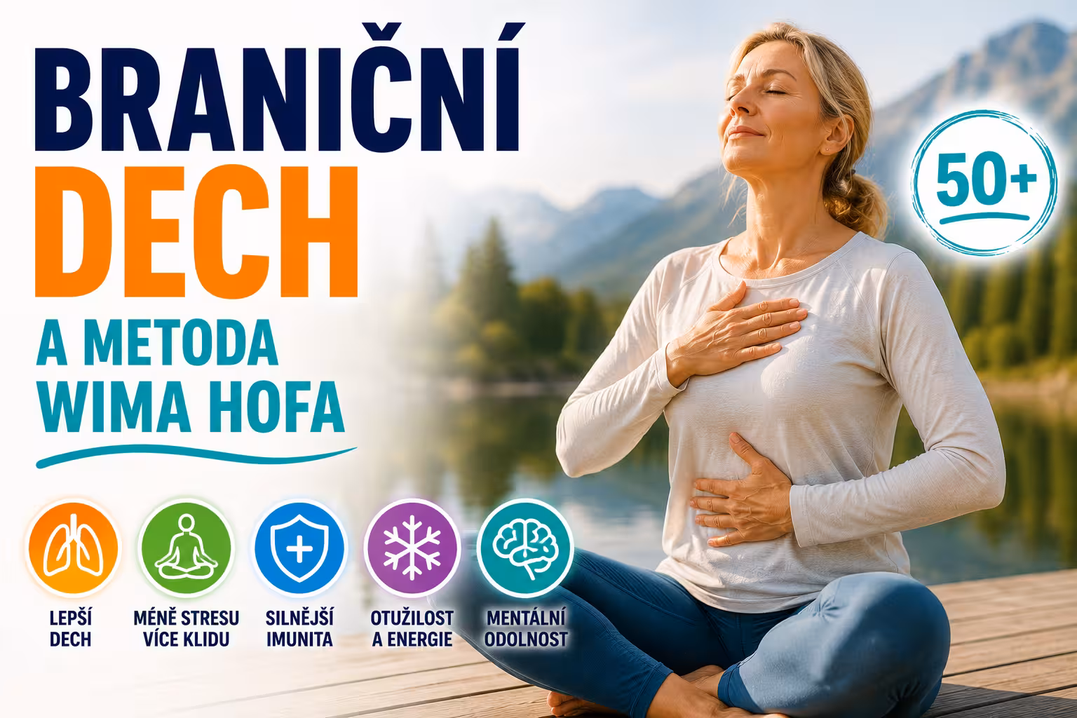 Dechová cvičení: Jak správné dýchání snižuje stres, posiluje imunitu a zmírňuje bolest – metoda Wima Hofa a brániční dech