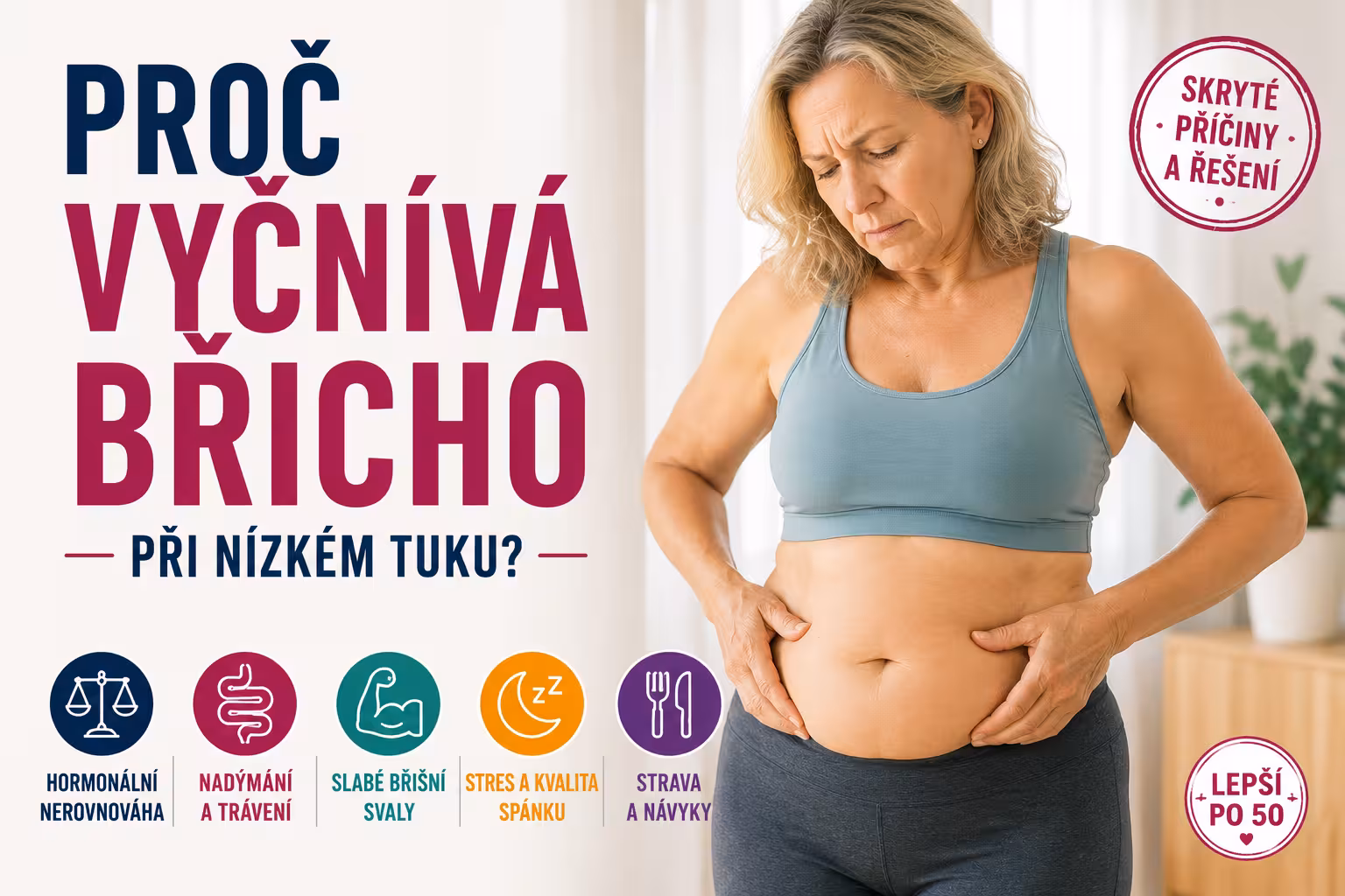 Proč vyčnívá břicho i při nízkém tuku | Levita.cz