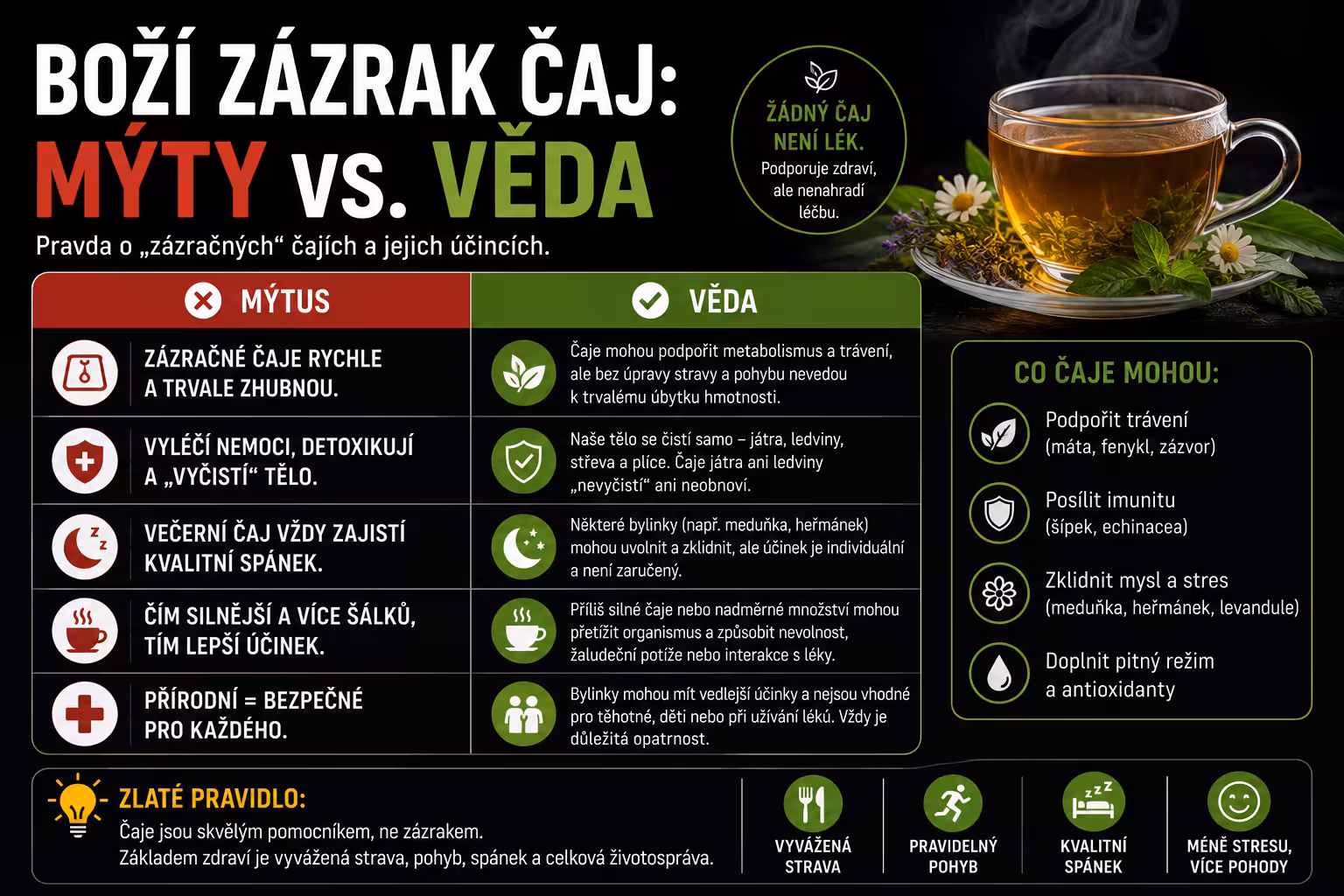 „Boží zázrak“ – čaj, který prý léčí všechno. Co na to věda?