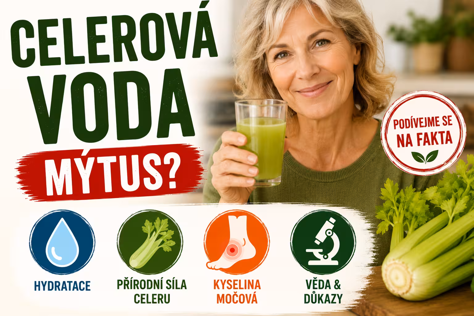 Celerová voda na kyselinu močovou: mýtus? | Levita.cz