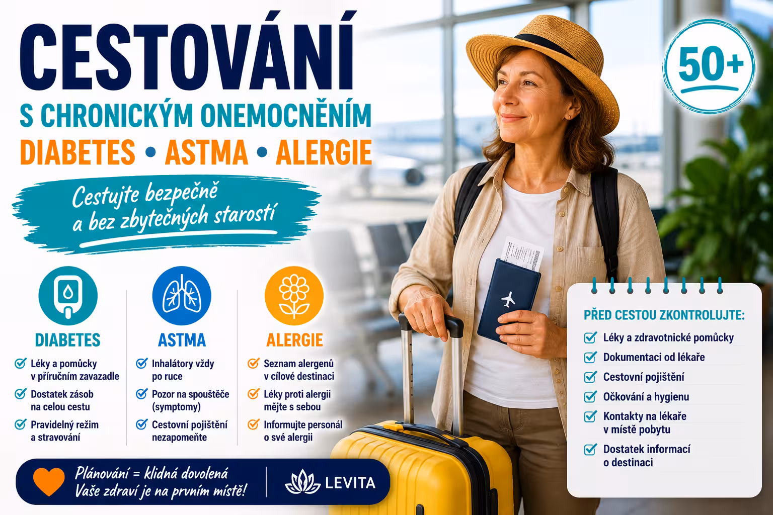 Cestování s chronickým onemocněním bez stresu | Levita.cz