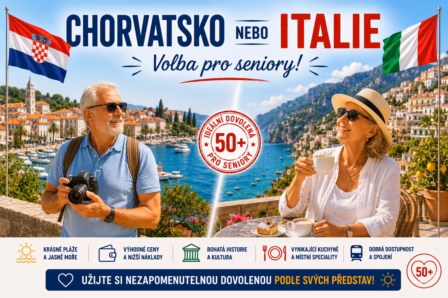 Chorvatsko nebo Itálie? Volba pro seniory | Levita.cz