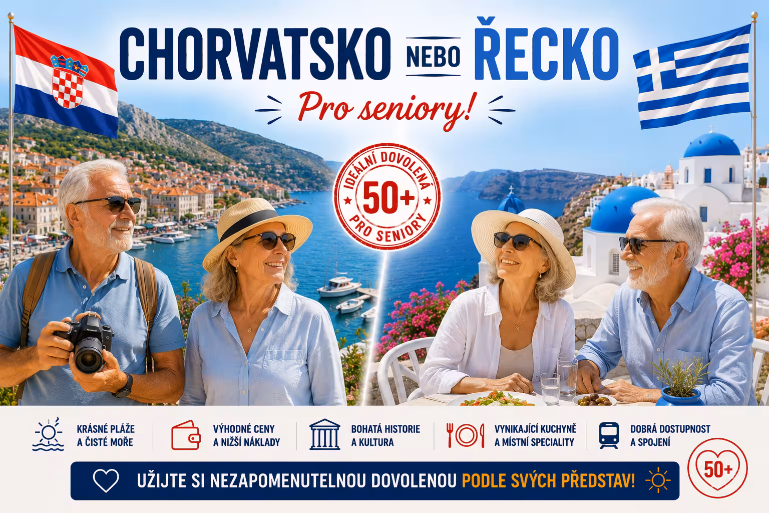 Chorvatsko nebo Řecko pro seniory | Levita.cz