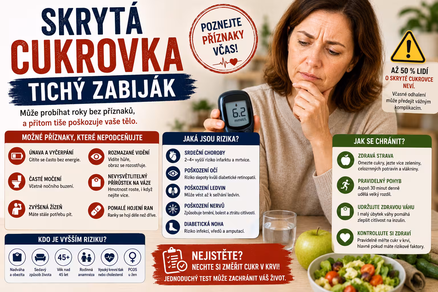 Skrytá cukrovka: tichý zabiják Čechů | Levita.cz