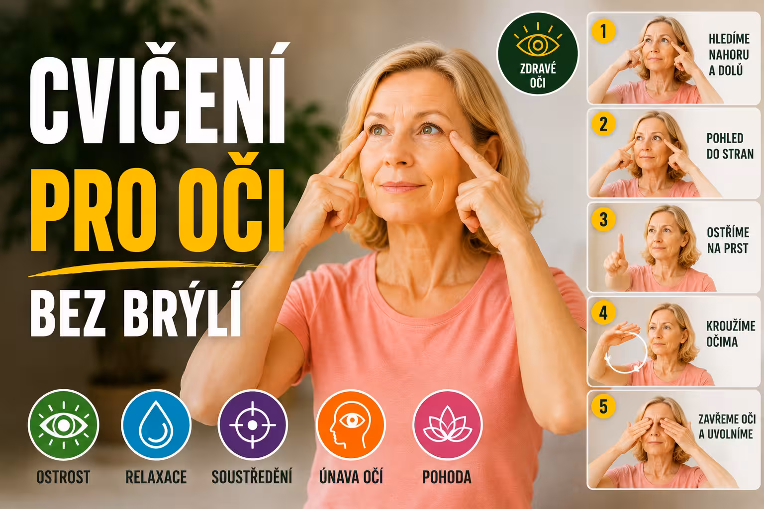 Cvičení pro oči bez brýlí | Levita.cz