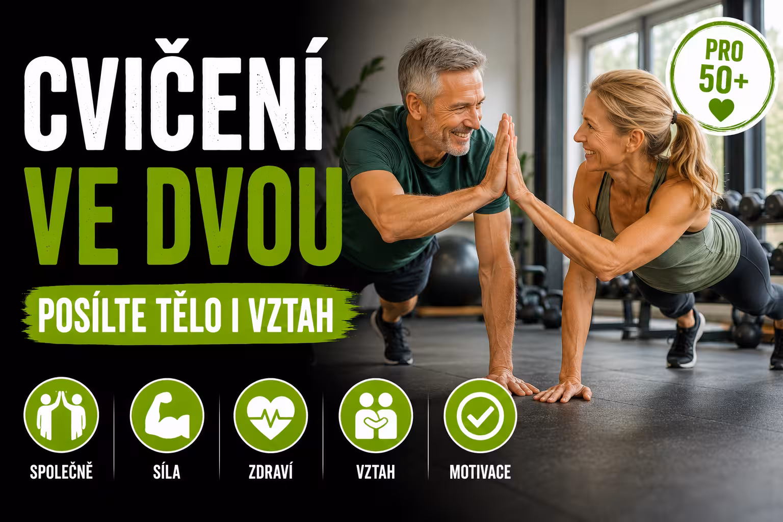 Cvičení ve dvou: Jak společně posílit tělo, důvěru a motivaci