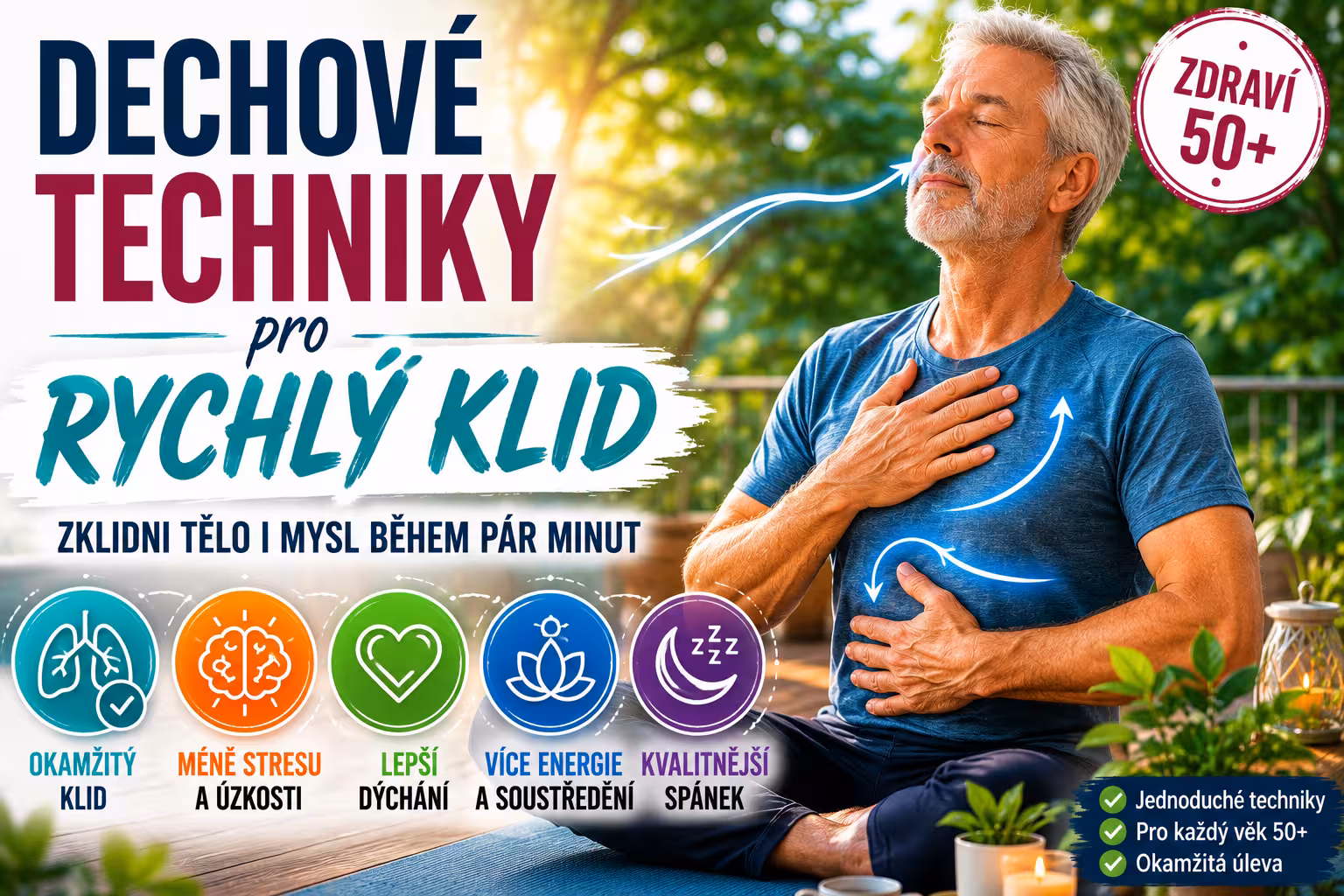 Dechové techniky pro klid: box breathing a 4–7–8 | Levita.cz