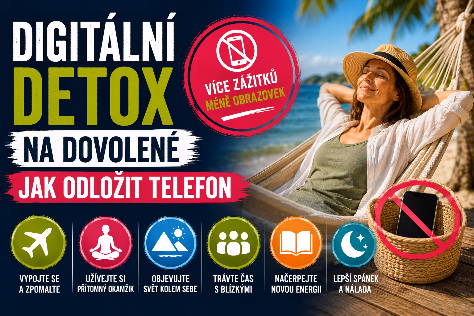Digitální detox na dovolené: Jak odložit telefon | Levita.cz
