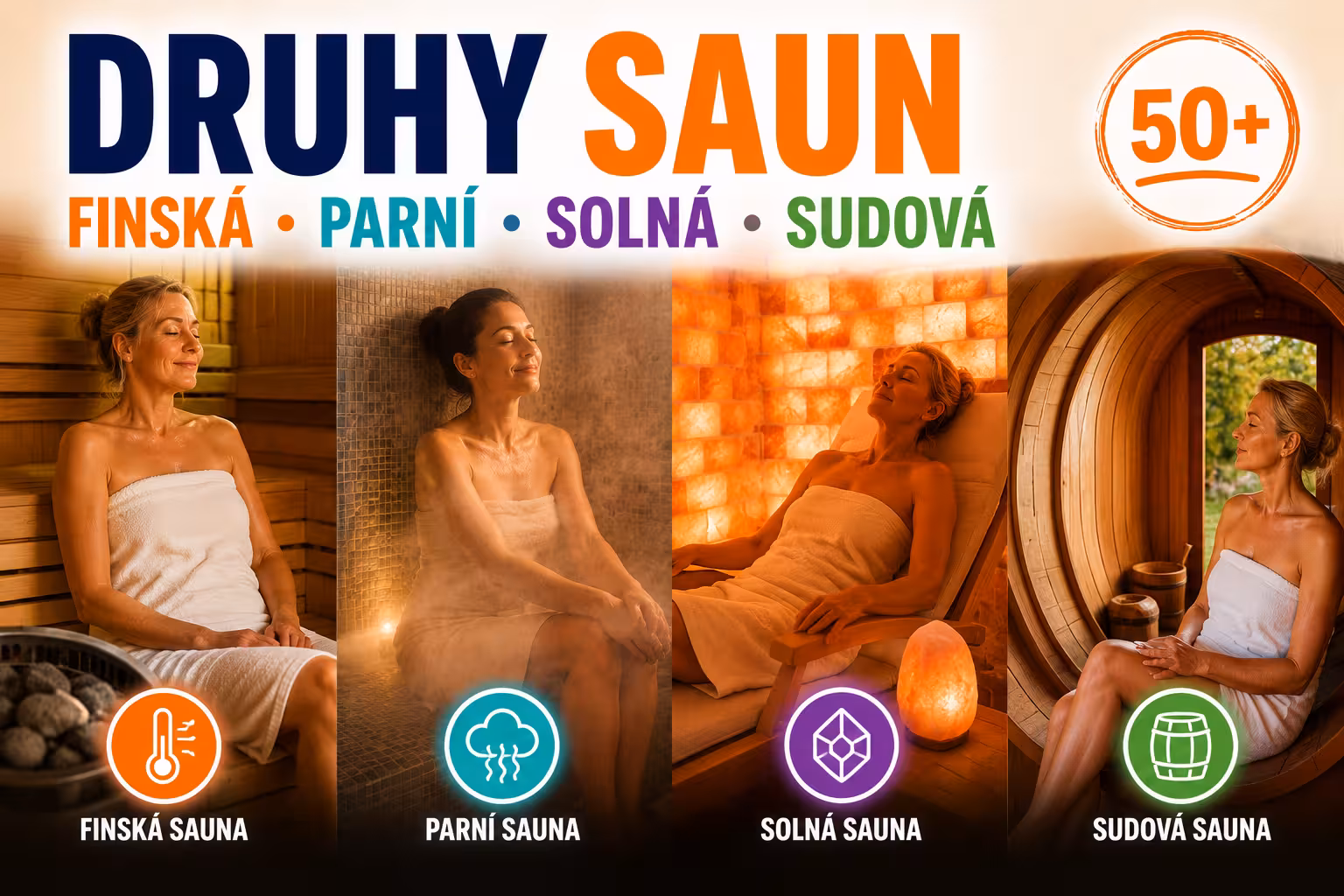 Druhy saun: Finská, parní, solná nebo sudová – která je pro vás nejlepší a co každá udělá s vaším tělem