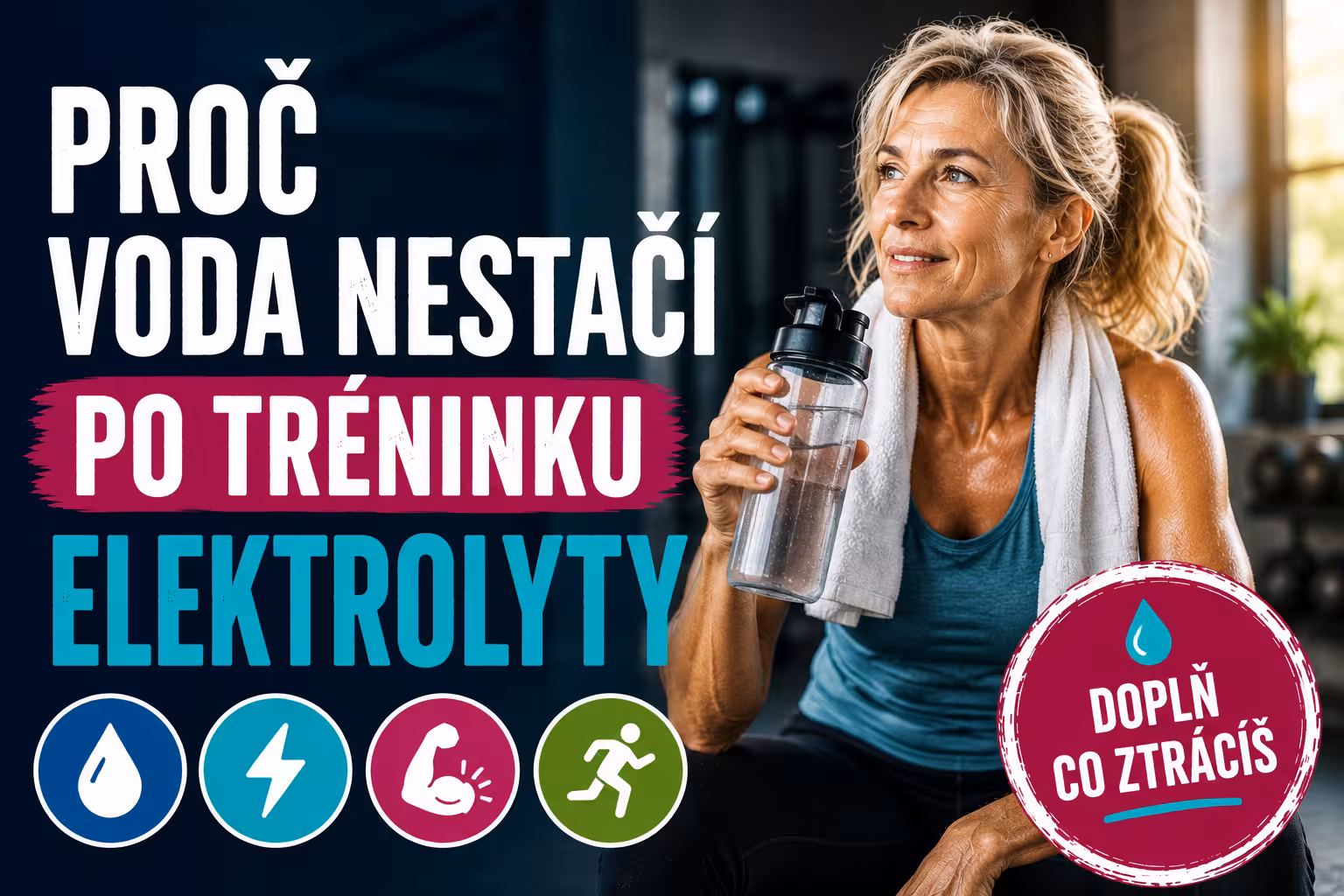 Proč voda nestačí po tréninku: elektrolyty | Levita.cz