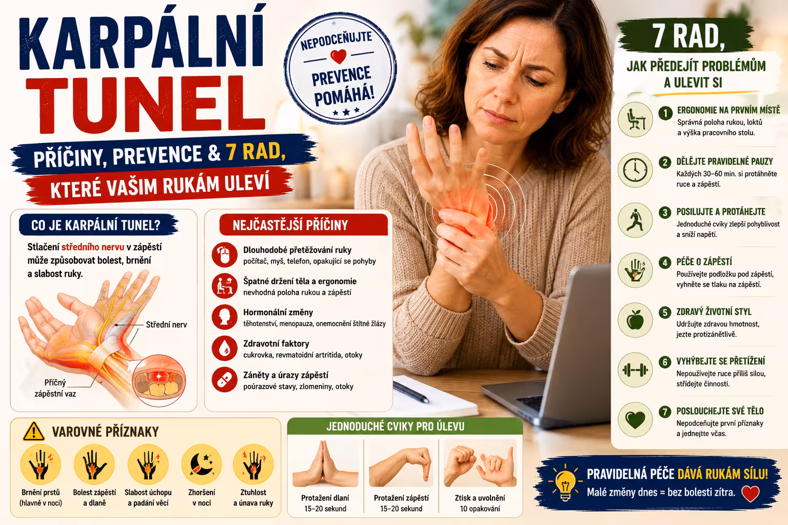 Karpální tunel: příčiny a 7 tipů prevence | Levita.cz