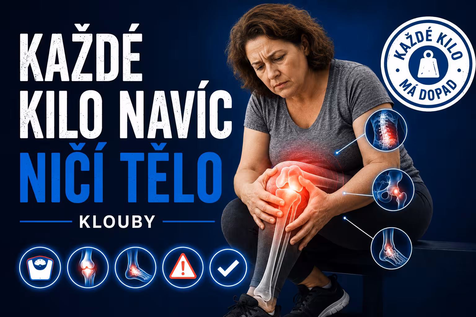 Každé kilo navíc působí na vaše tělo jako kladivo. Co přesně se děje se šlachami, kostrou a orgány