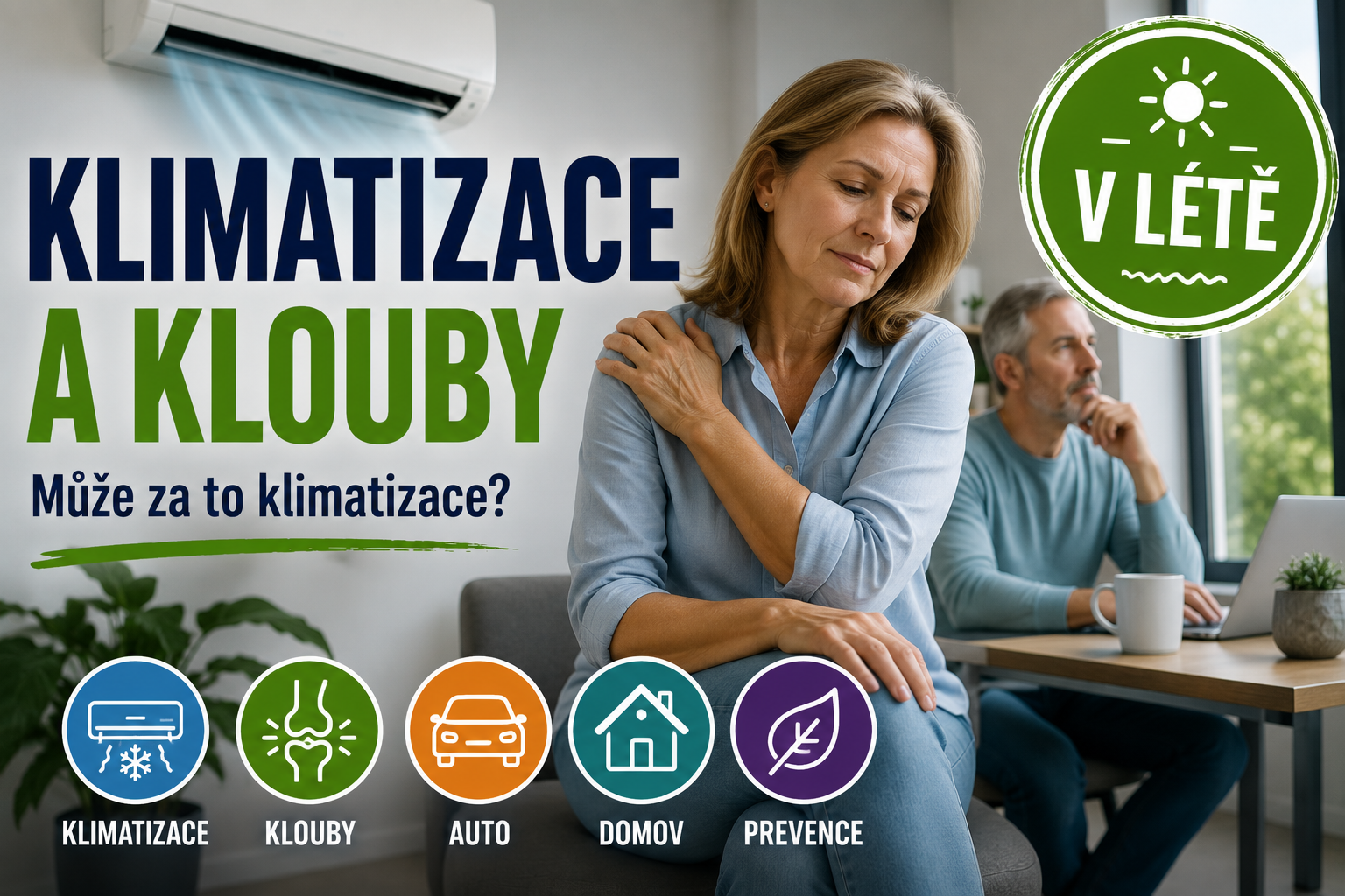 Bolesti kloubů z klimatizace: Proč vám chladí kosti a jak to řešit