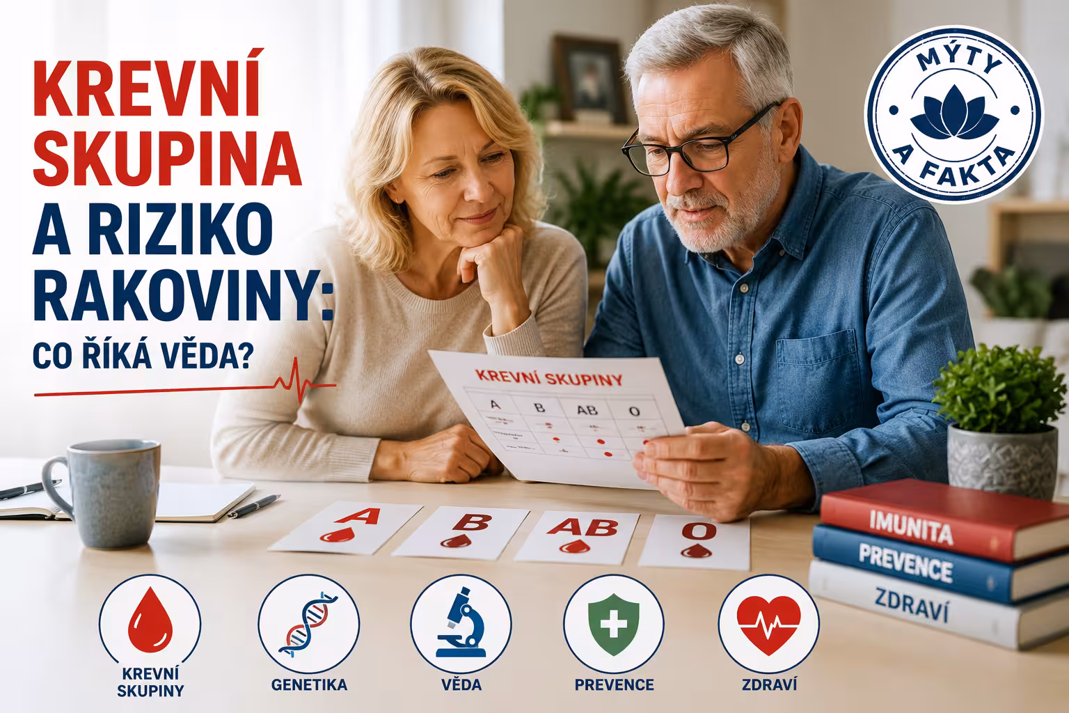Lidé s touto krevní skupinou mají nejnižší riziko vzniku rakoviny? Co říká věda
