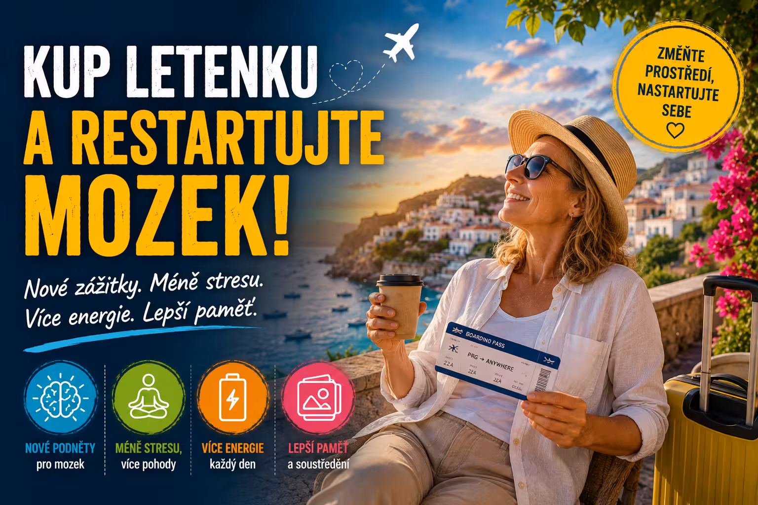 Když se život zhroutí, kup si letenku: Jak fyzický odjezd po rozchodu nebo vyhazovu přeprogramuje váš mozek na restart