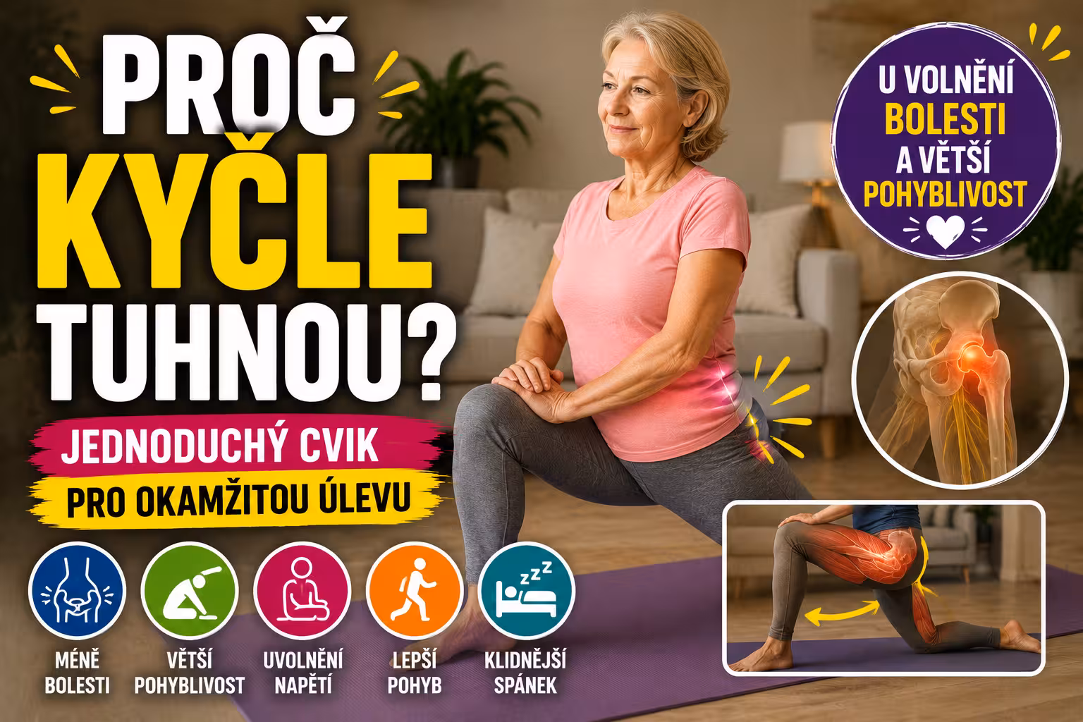 Proč kyčle tuhnou a cvik pro úlevu | Levita.cz