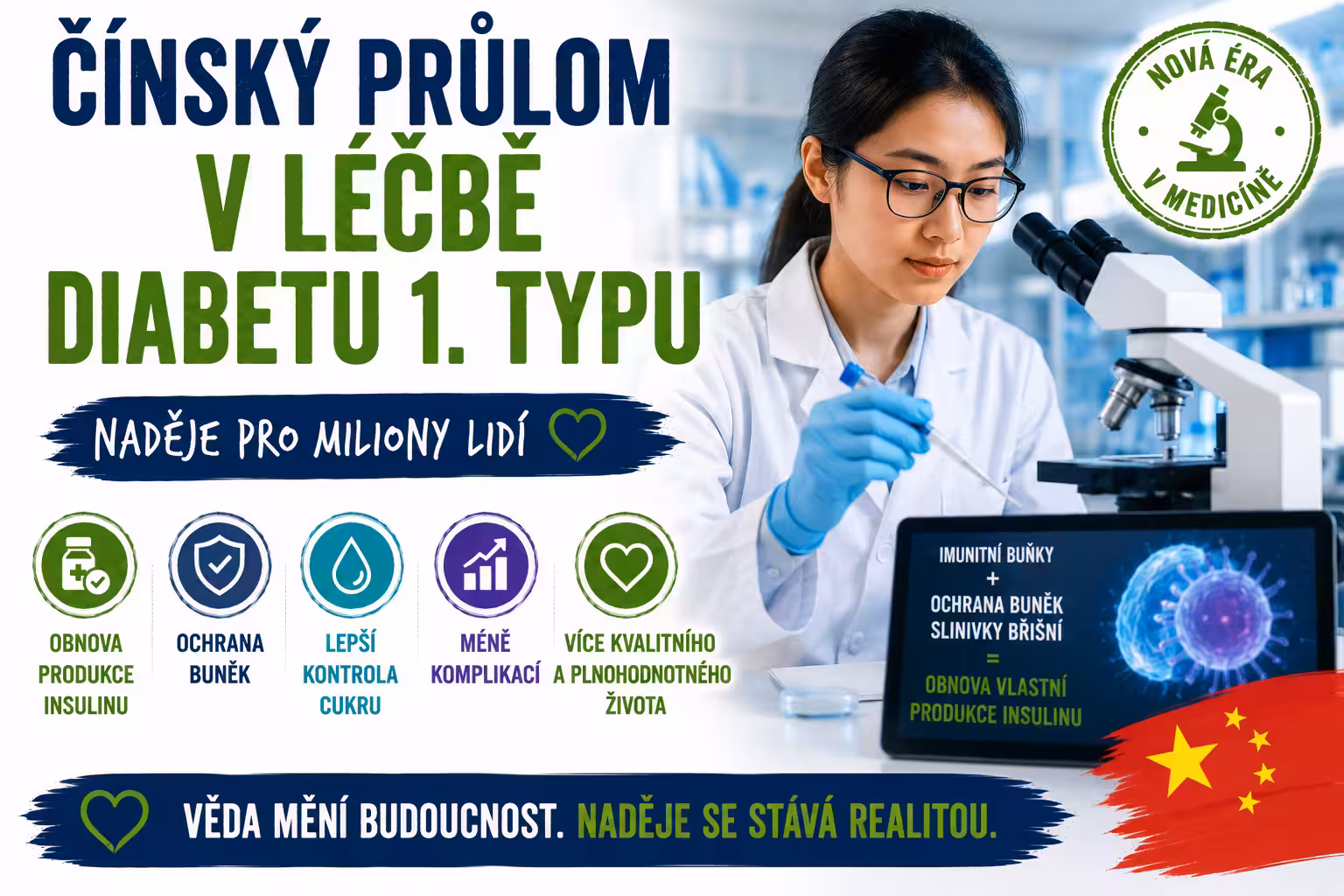 Čínský průlom v léčbě cukrovky 1. typu: Revitalizace naděje pomocí regenerace ostrůvků