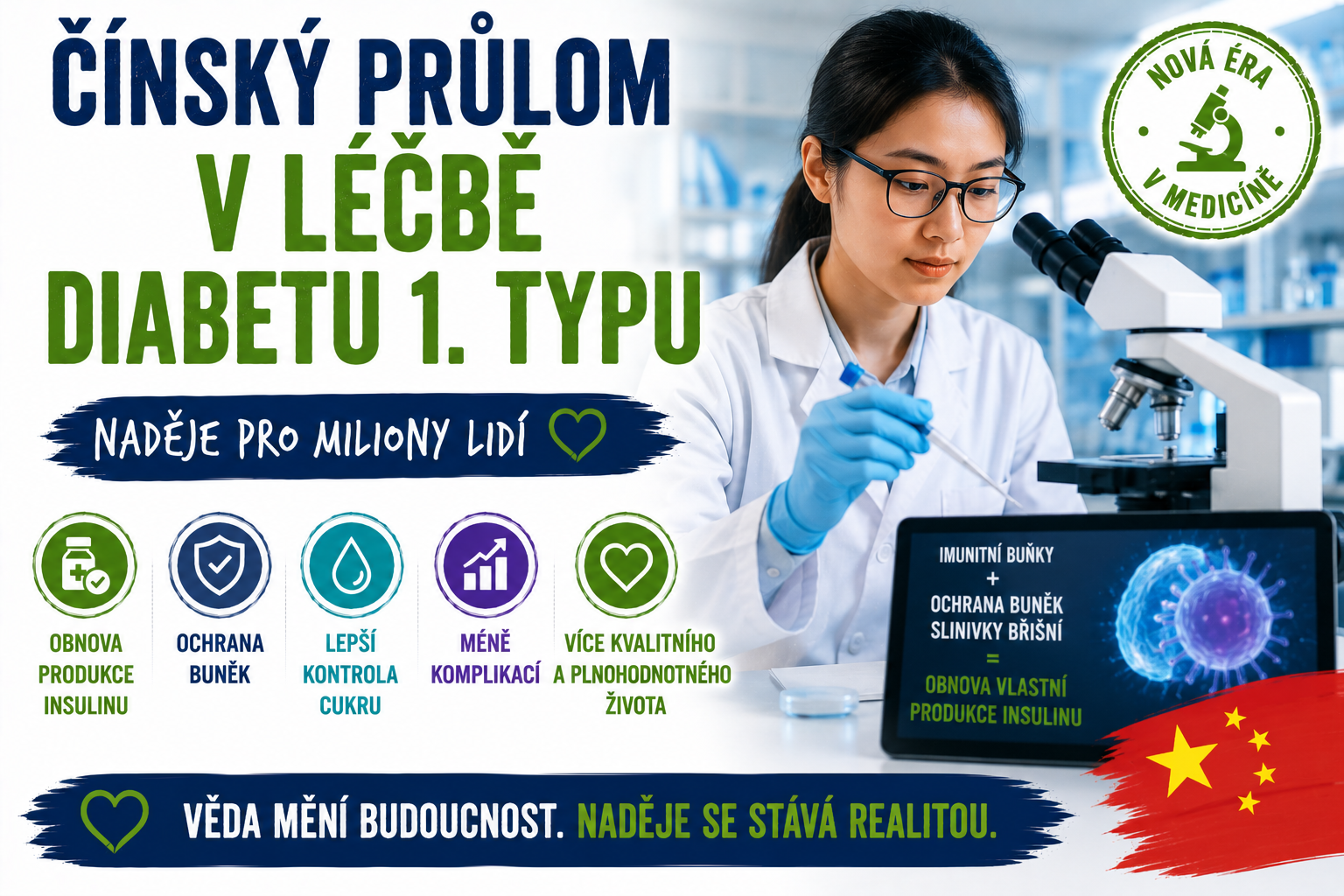 Čínský průlom v léčbě cukrovky 1. typu: Revitalizace naděje pomocí regenerace ostrůvků