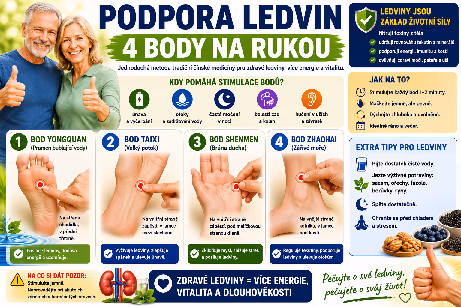 Jak rychle podpořit ledviny pomocí 4 bodů na rukou: Netradiční pohled Dr. Kartavenka