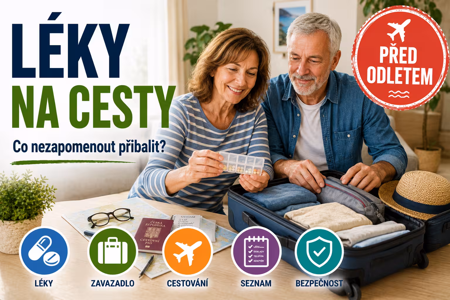 Cestování s léky: Jak je zabalit, abyste nebyli na letišti za pašeráka