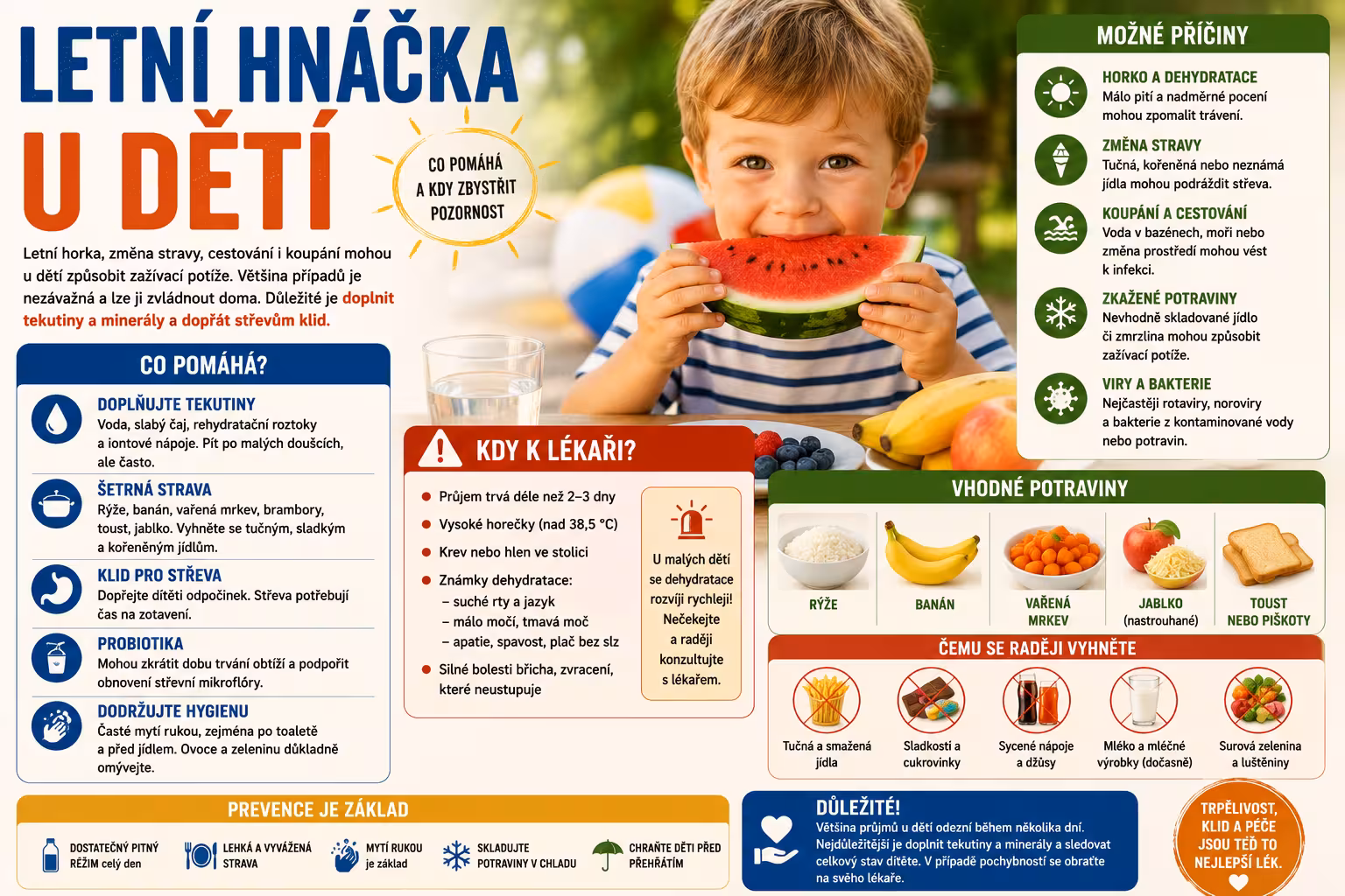 Letní hnačka u dětí: péče a kdy k lékaři | Levita.cz