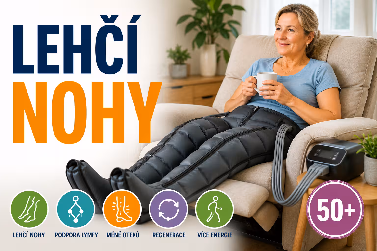 Lymfatické kalhoty: Jak funguje přístrojová lymfodrenáž, pro koho je vhodná a co od ní čekat