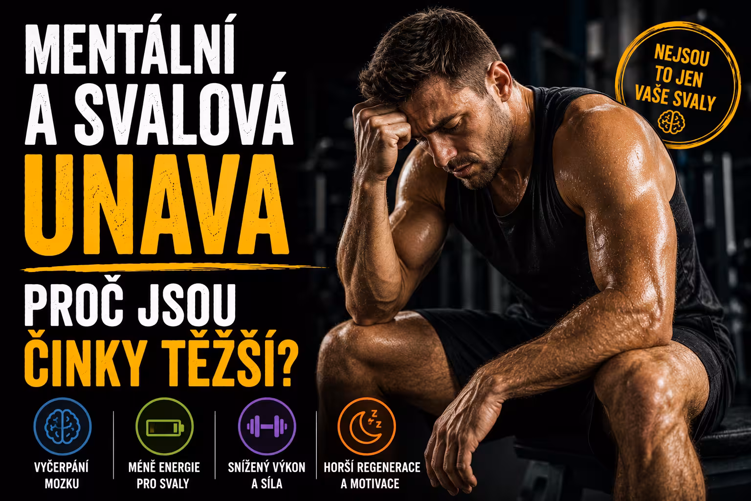 Mentální únava vs. svalová: Proč po kanceláři nezvednete stejnou váhu jako o víkendu