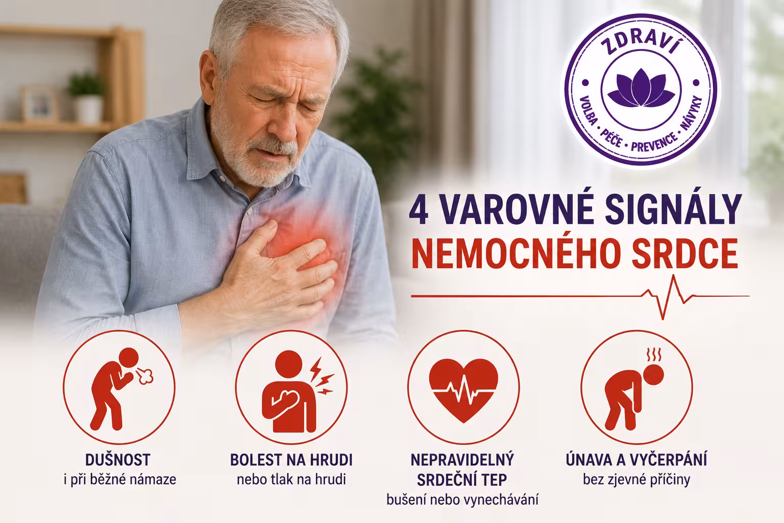 4 varovné signály nemocného srdce | Levita.cz