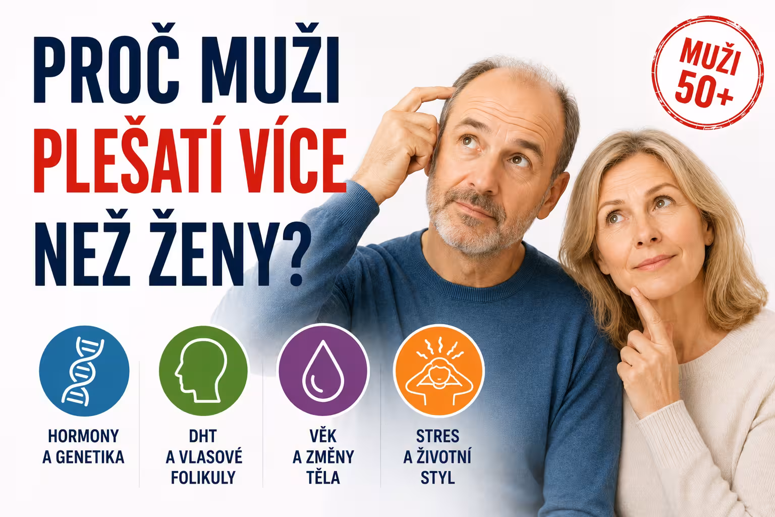 Proč muži plešatí více než ženy | Levita.cz