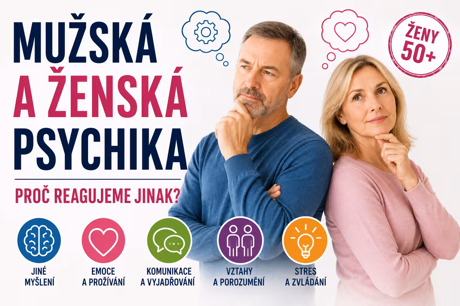 Mužská a ženská psychika: Proč reagujeme jinak | Levita.cz