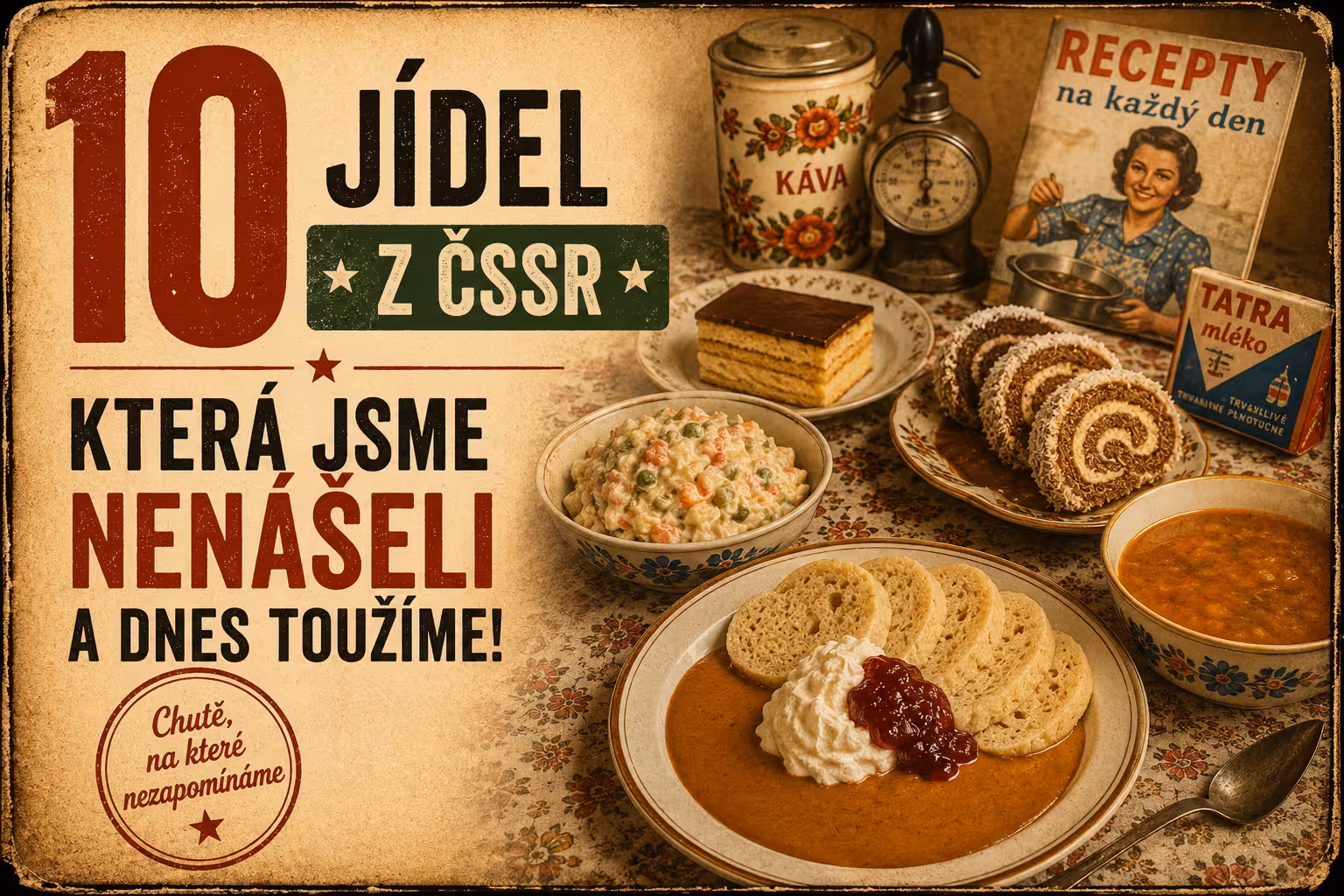 10 jídel z ČSSR, která jsme jako děti nesnášeli — a dnes po nich toužíme