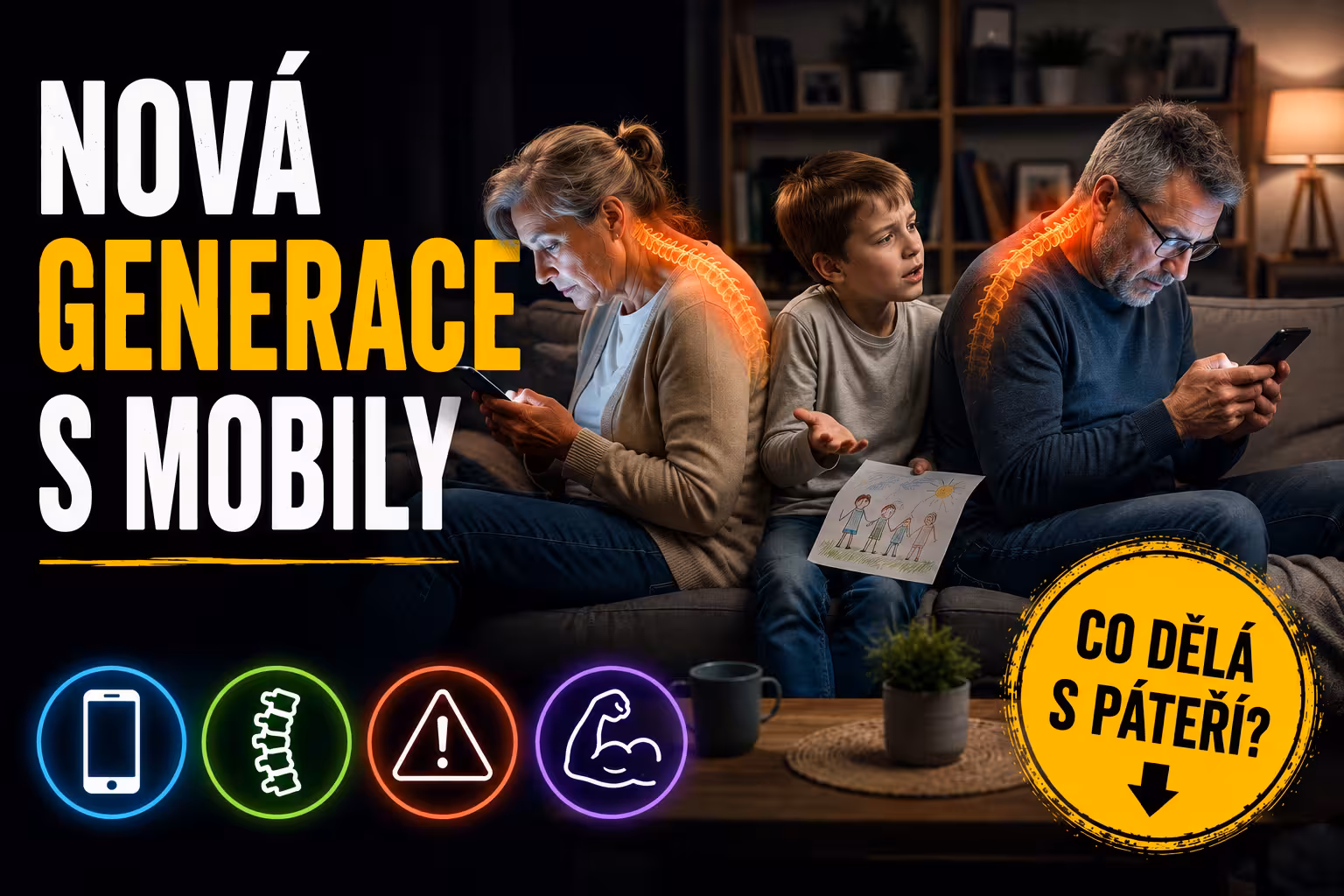 Generace ohnutých zad - jak mobil mění páteř | Levita.cz