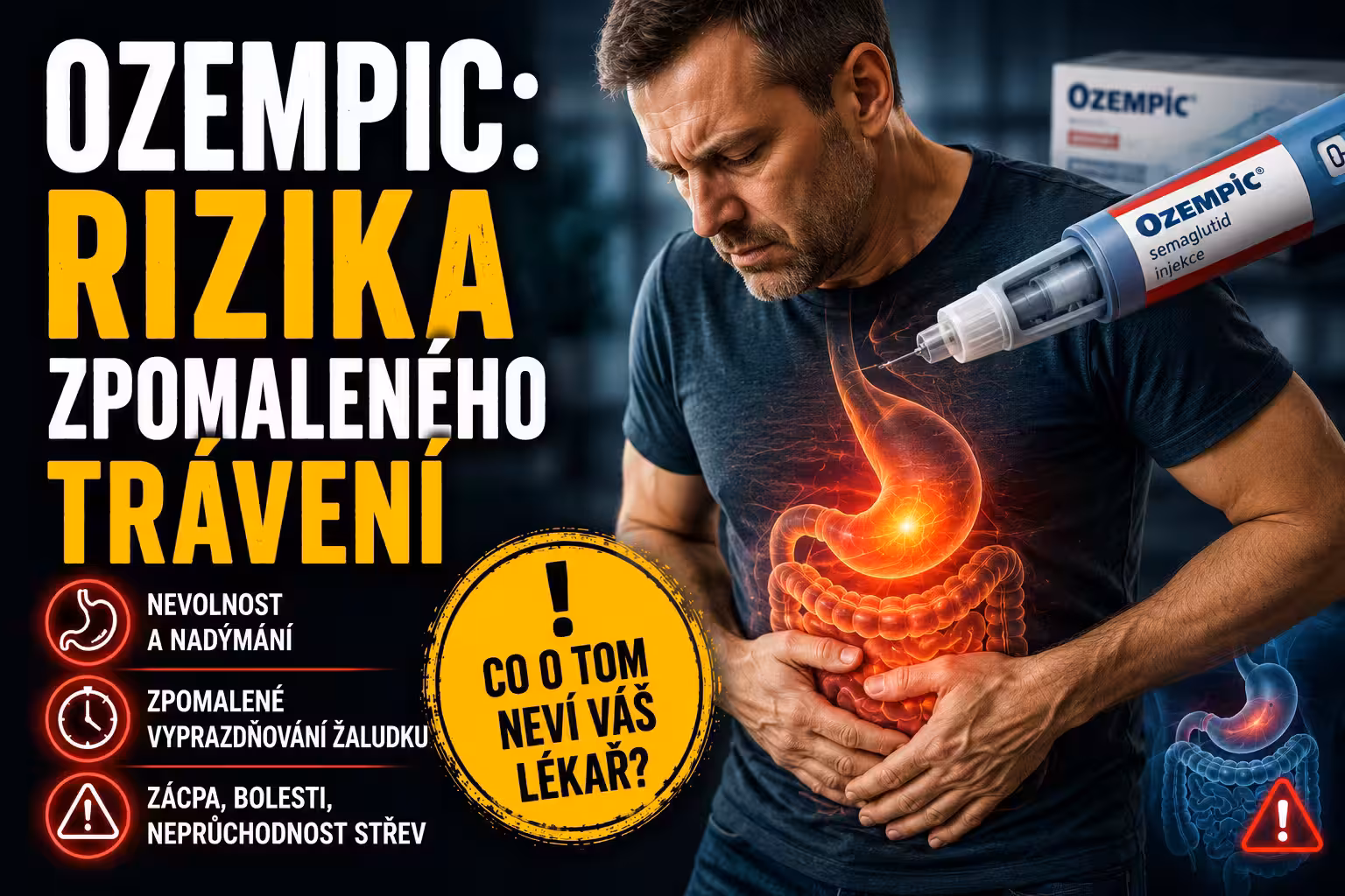 Ozempic: rizika zpomaleného trávení | Levita.cz