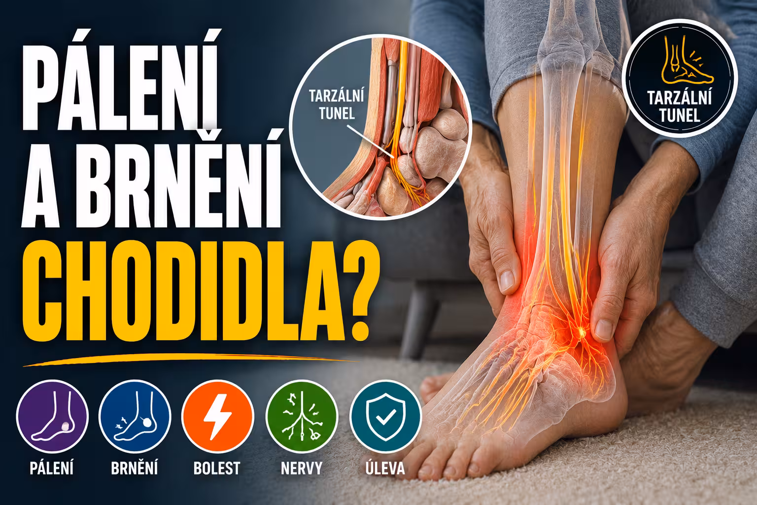 Syndrom tarzálního tunelu: pálení a brnění nohy | Levita.cz