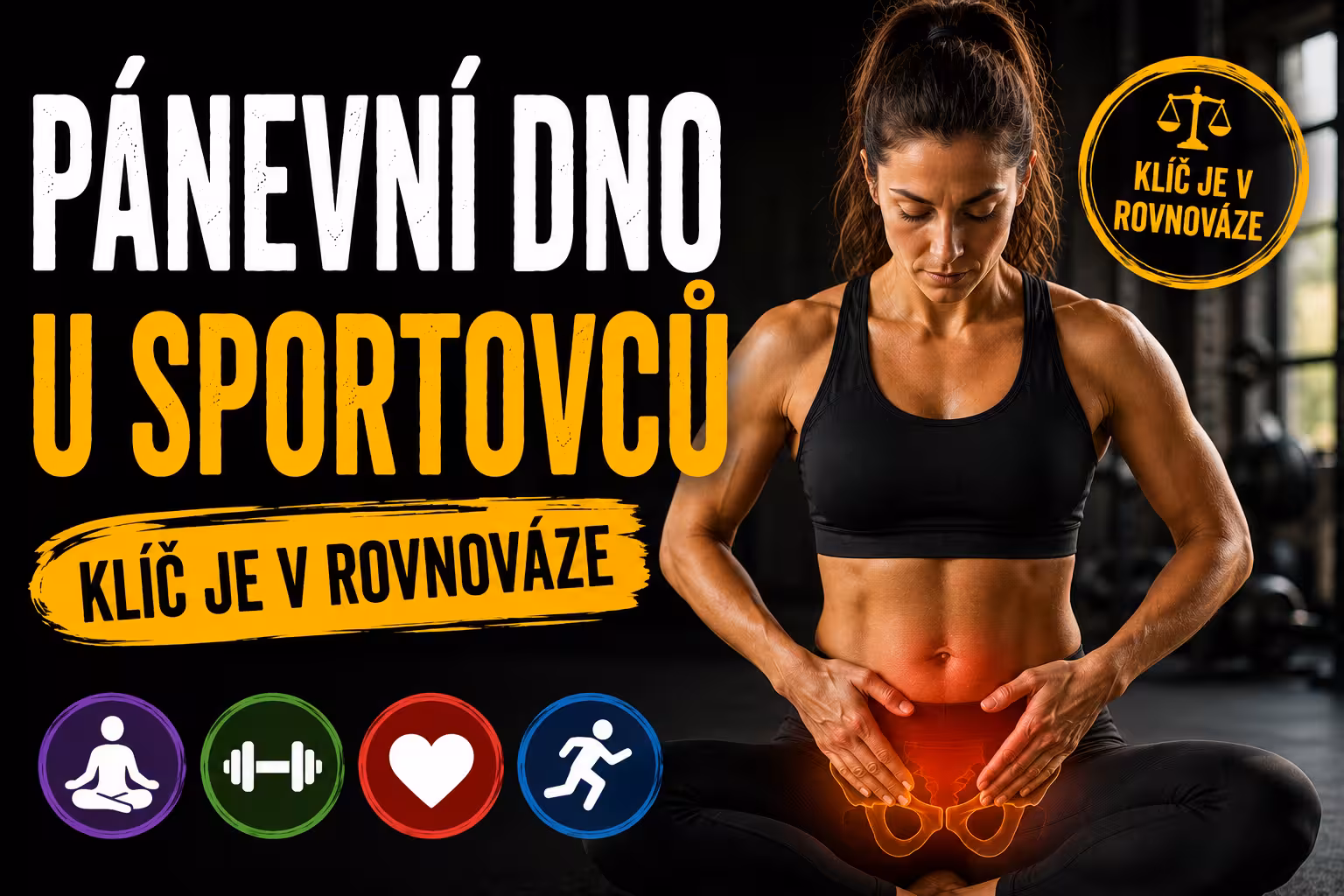 Pánevní dno u sportovců: Proč posilování nestačí a jak přetížení ničí záda